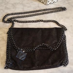 Black shoulder bag purse
